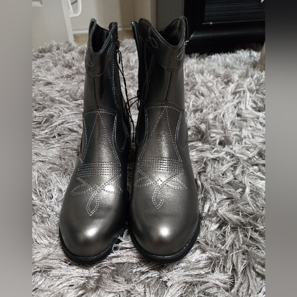 Rampage Silver Heel Boots